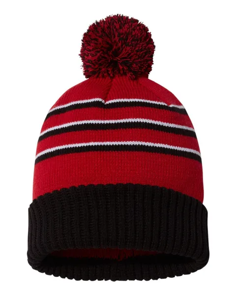 Pom Cuffed Beanie - 134