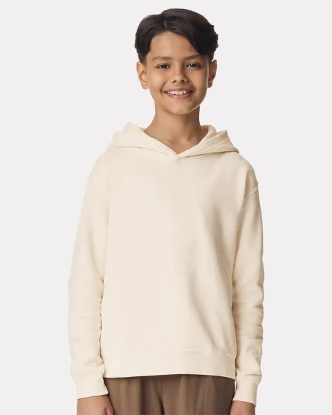 Garment-Dyed Youth Lightweight Fleece Hooded Sweatshirt - 1467Y