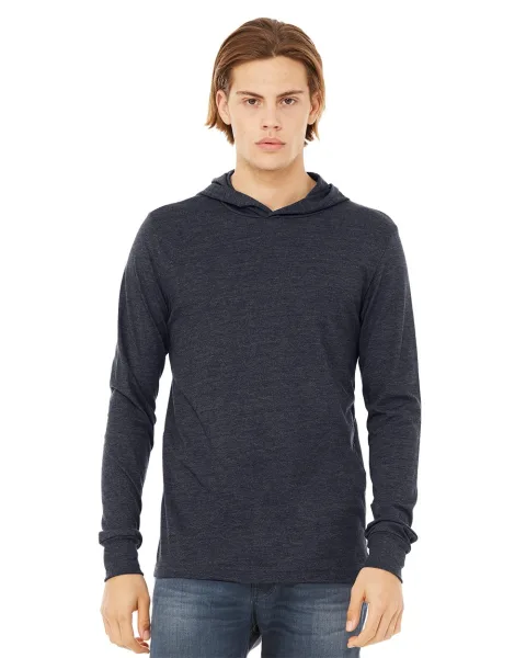 Jersey Hooded Long Sleeve Tee - 3512