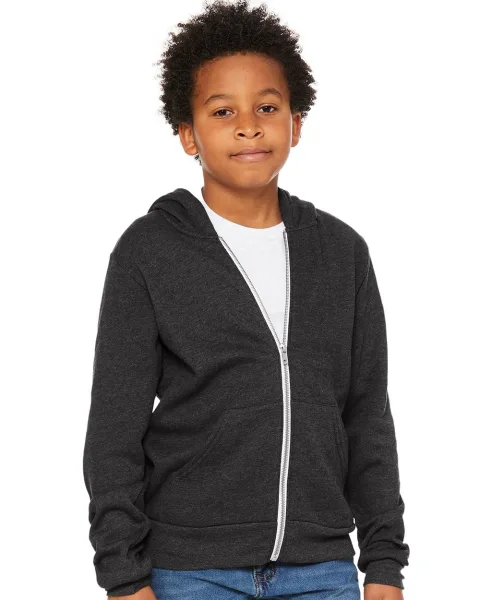 Youth Sponge Fleece Full-Zip Hoodie - 3739Y