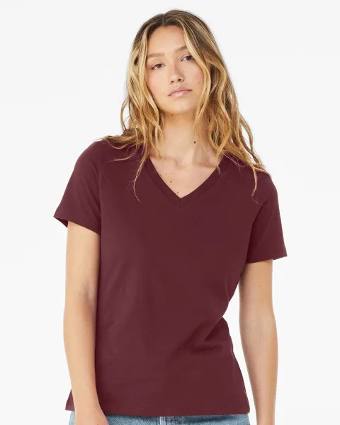 Women's Relaxed Jersey V-Neck Tee - 6405