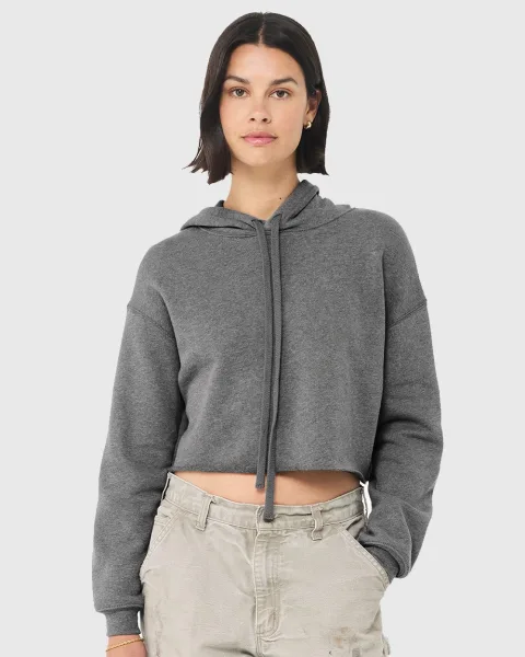 Women's Crop Fleece Hoodie - 7502