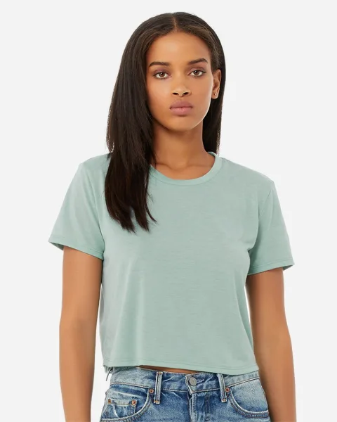 Women's Flowy Crop Tee - 8882