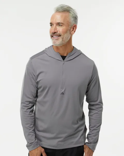 Lightweight Performance Quarter-Zip Hooded Pullover - A596