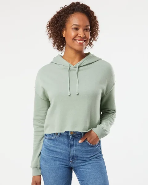 Women's Lightweight Crop Hooded Sweatshirt - AFX64CRP