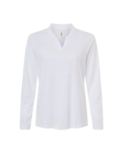 Women's Nova Performance Long Sleeve Pique Polo - CE108LW