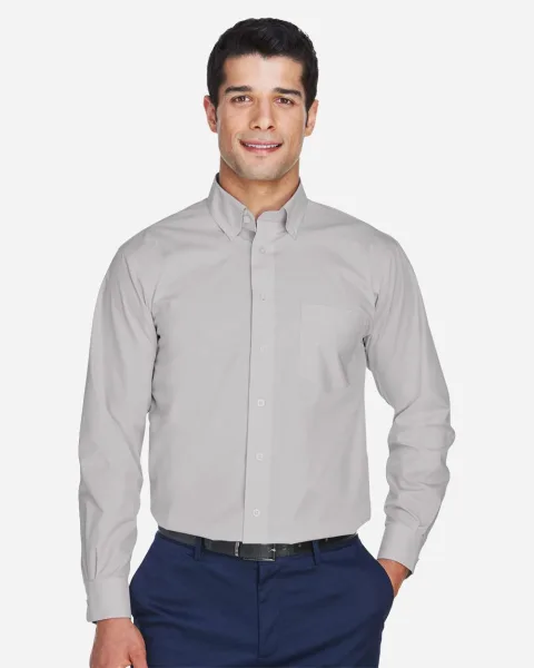 Men's Crown Collection® Broadcloth Woven Dress Shirt - D620