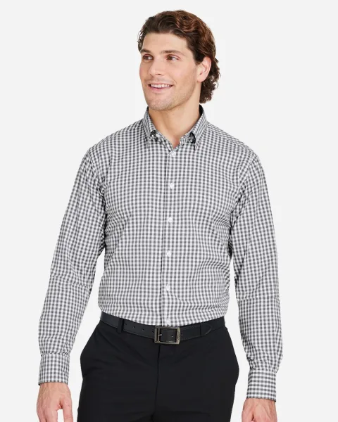 Men's CrownLux Performance® Gingham Dress Shirt - DG536