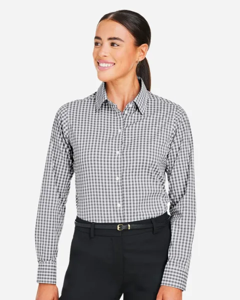 Women's CrownLux Performance® Gingham Dress Shirt - DG536W
