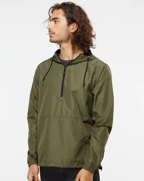 Lightweight Quarter-Zip Windbreaker Pullover Jacket - EXP54LWP