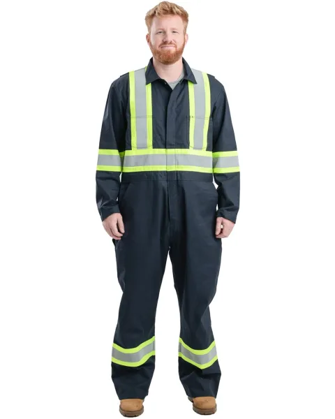 Safety Striped Gasket Unlined Coverall - HVC252