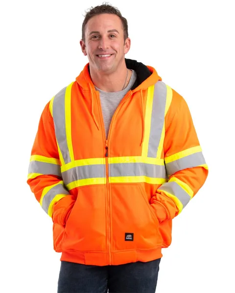 Safety Striped Therman Lined Sweatshirt - HVF024