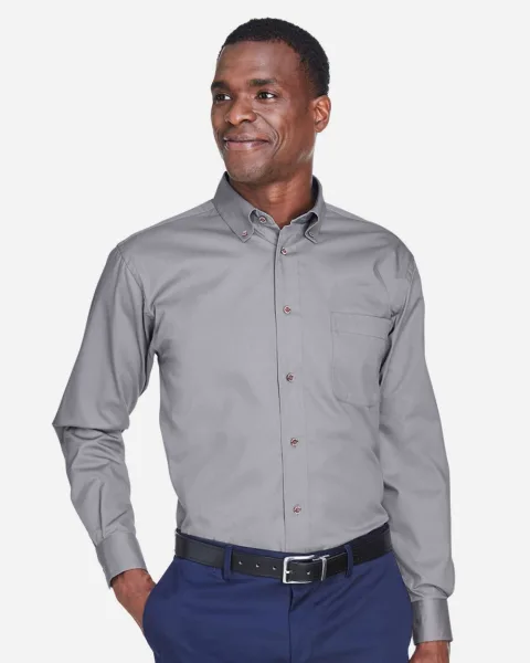 Men's Tall Easy Blend™ Long Sleeve Twill Dress Shirt - M500T