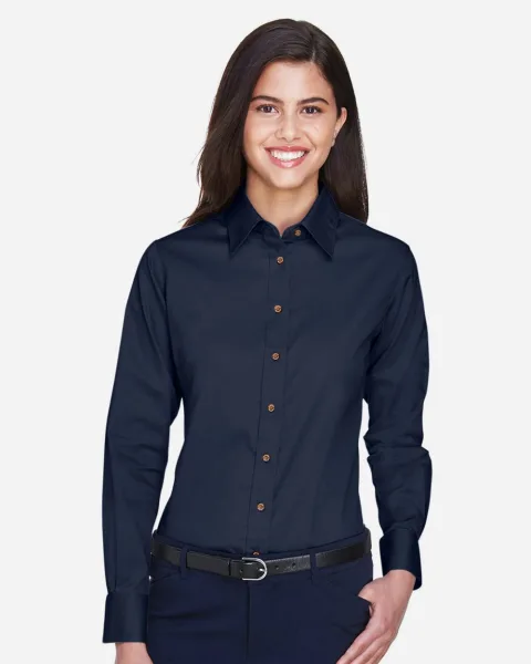 Women's Easy Blend™ Long Sleeve Twill®Dress Shirt with Stain-Release - M500W