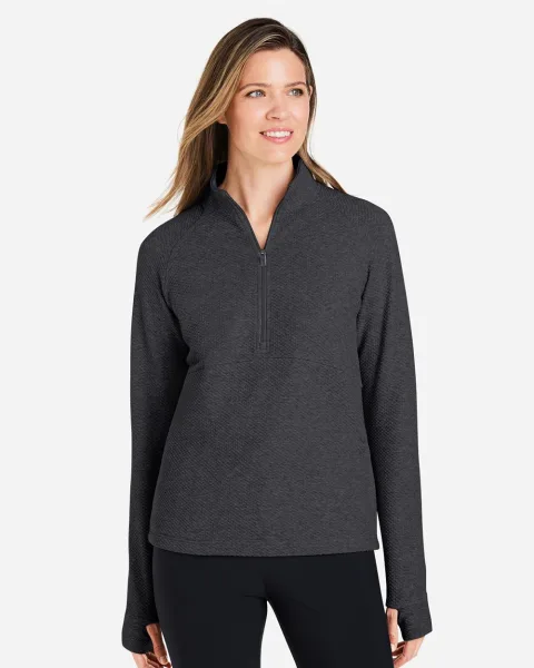 Women's Spirit Textured Quarter-Zip Pullover - NE725W