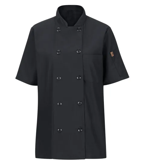 F SS Chef Coat with Mimix & OB