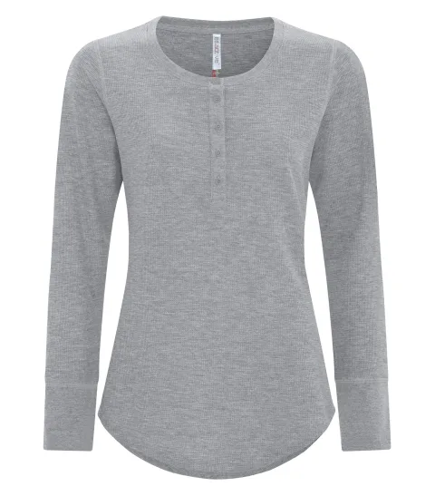 Vintage Thermal L/S Lds'Henley