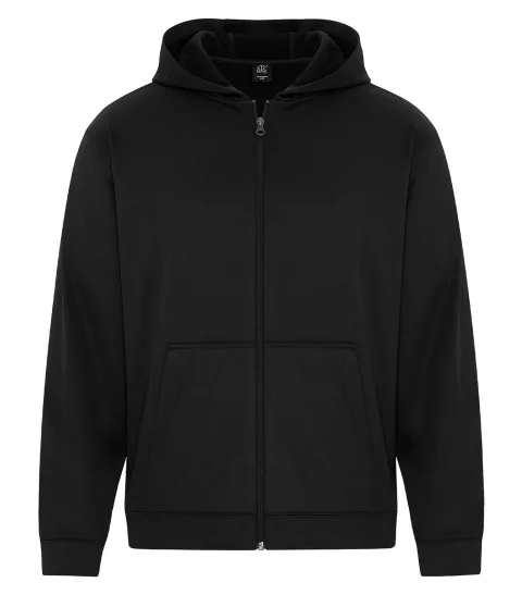 Essential Perf Fleece FZ Hood