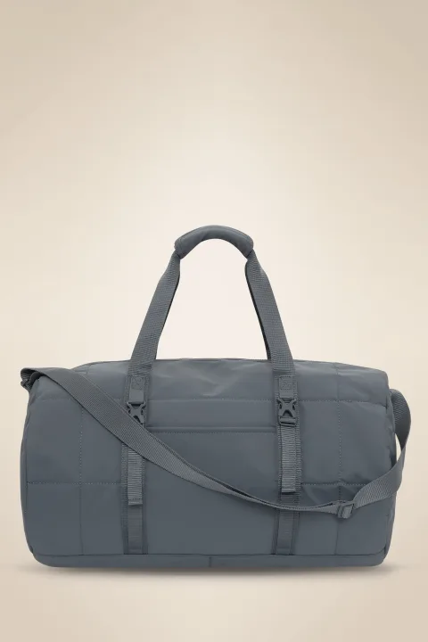Matte Quilted Barrel Duffel