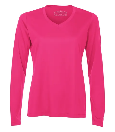 ProTeam L/S V-Neck Lds' Tee