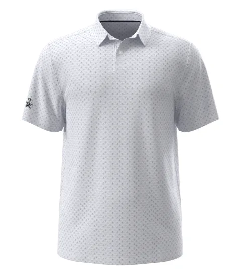 Retro Geo Print Polo
