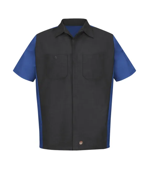 SHORT SLEEVE WOVEN CREW SHIRT