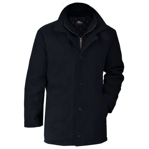 Bayside Men's Melton Insulated Peacoat