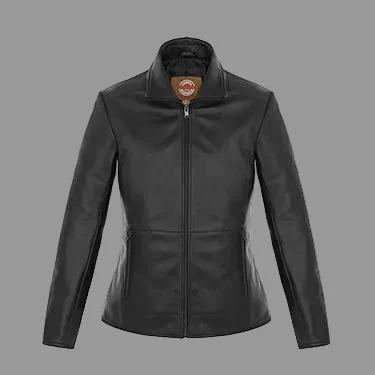 Milan Ladies Lamb Leather Insulated Jacket