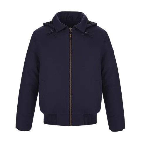 Big Red Adult Cotton Canvas Bomber Jacket w/ Detachable Hood