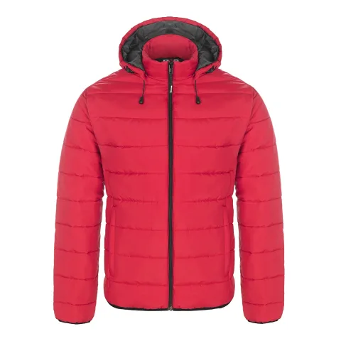 Glacial Men's Puffy Jacket With Detachable Hood