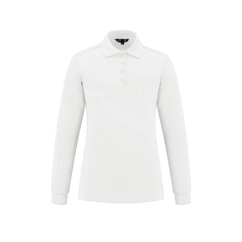 Birdie Ladies Long Sleeve Pique Mesh Polo