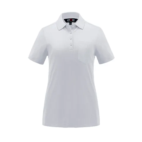 Caddy Ladies Pique Mesh Polo w/ Pocket