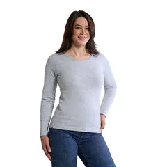 Riverside Cotton-Poly Long Sleeve Crewneck T-Shirt