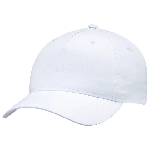 Polyester Pearl Nylon - UPF50+ - 5 Panel Constructed Full-Fit-Five (Women's) - Buckram laminated front panel with Pro-Stitch