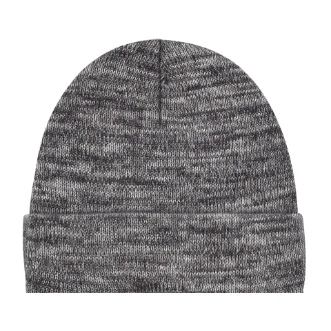 Acrylic - Cuff Toque - Marl rib knit