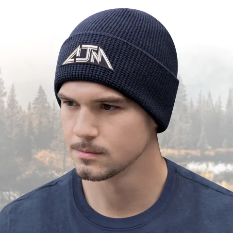 Acrylic - Cuff Toque - Waffle knit
