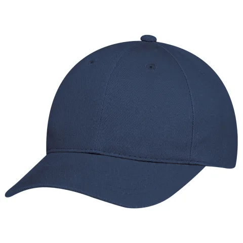 Heavyweight Brushed Cotton Drill - 6 Panel Constructed Contour - Matching soft-buckram laminated front panels with Pro-Stitch
