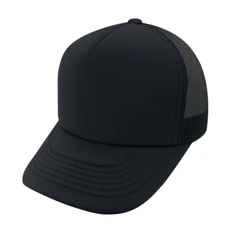 Polyester / Polyester Mesh - 5 Panel Traditional (Mesh Back) - 4 1/4” Crown height