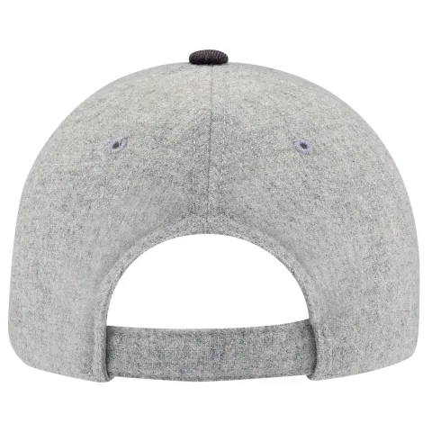 Wool Serge Heather - 6 Panel Constructed Full-Fit - Buckram laminated front panels with Pro-Stitch
