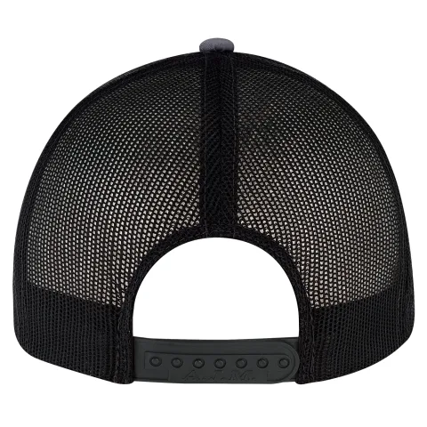 Polycotton / Polyester Mesh - 5 Panel Constructed Pro-Round-Five (Mesh Back) - Deluxe buckram laminated front panel with Pro-stitch