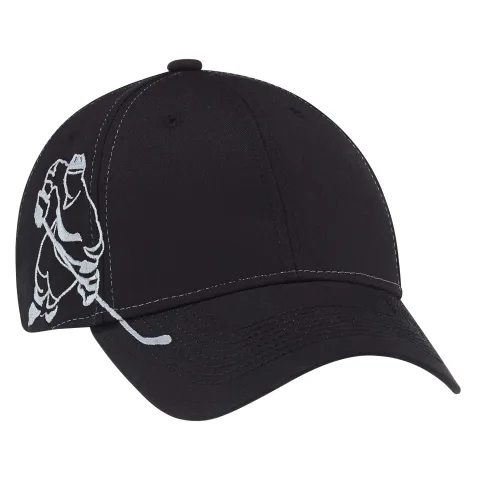 Polycotton - 6 Panel Constructed Full-Fit (Sports) - Buckram laminated front panels with Pro-Stitch