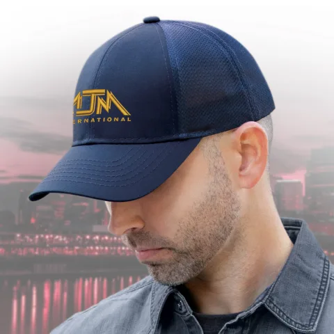 Polycotton / Polyester Mesh - 6 Panel Constructed Contour (Mesh Back) - Matching buckram laminated front panels with Pro-Stitch