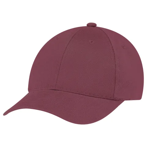 Brushed Cotton Drill - 6 Panel Constructed Contour - Buckram laminated front panels with Pro-Stitch