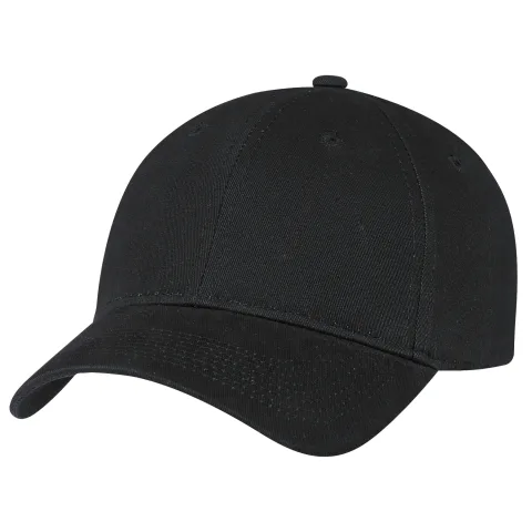 Brushed Cotton Drill - 6 Panel Constructed Full-Fit - Buckram laminated front panels with Pro-Stitch