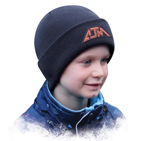 Lightweight Acrylic - Cuff Toque (Junior) - Rib knit