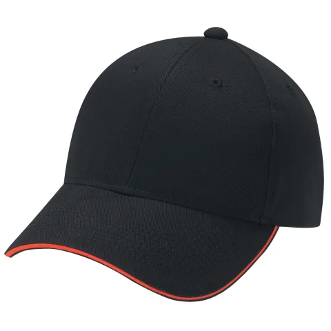Deluxe Chino Twill - 6 Panel Constructed Full-Fit - Matching buckram laminated front panels with Pro-Stitch