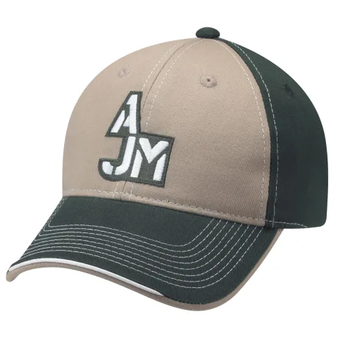 Deluxe Chino Twill - 6 Panel Constructed Full-Fit - Buckram laminated front panels with Pro-Stitch