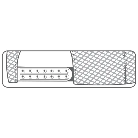 Polycotton / Polyester Web Mesh - 6 Panel Constructed Full-Fit (Mesh Back) - Buckram laminated front panels with Pro-Stitch