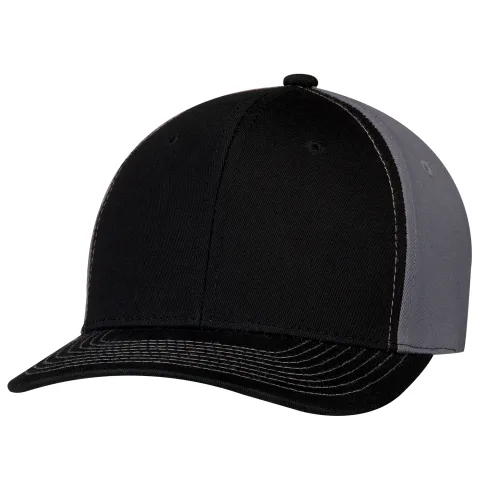 Deluxe Chino Twill - 6 Panel Constructed Pro-Round - Deluxe buckram laminated front panels with Pro-Stitch