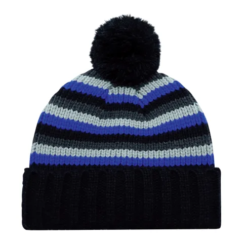Acrylic - Cuff Toque (Pom Pom 8cm) - Chunky knit